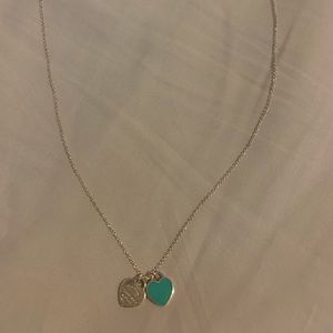 Return to Tiffany Mini Double Heart Tag Pendant